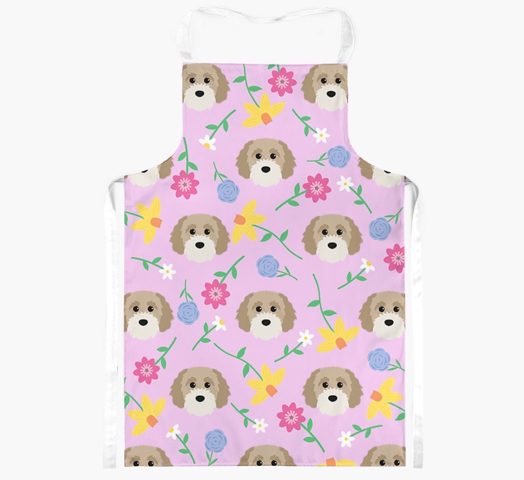 Floral Pattern: Personalised {breedFullName} Apron 