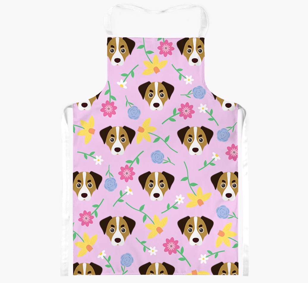 Floral Pattern: Personalised {breedFullName} Apron 
