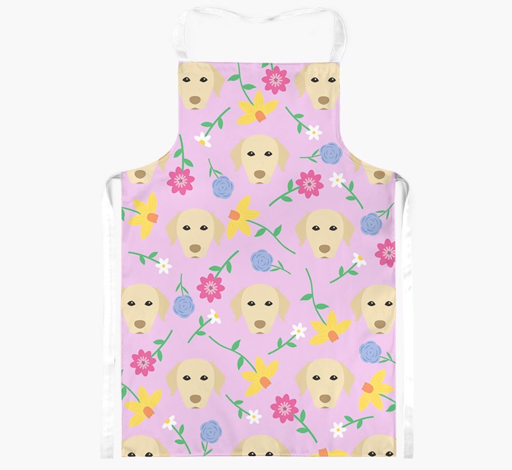 Floral Pattern: Personalised {breedFullName} Apron 