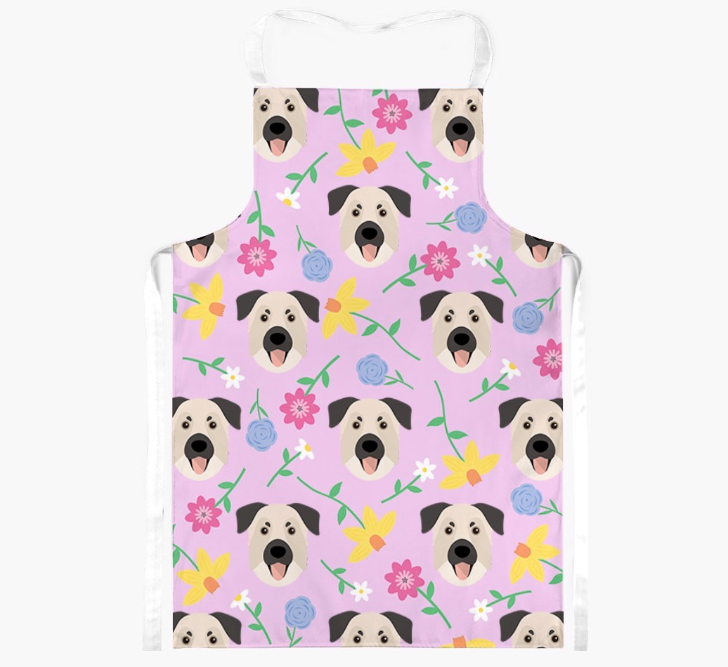 Floral Pattern: Personalised {breedFullName} Apron 
