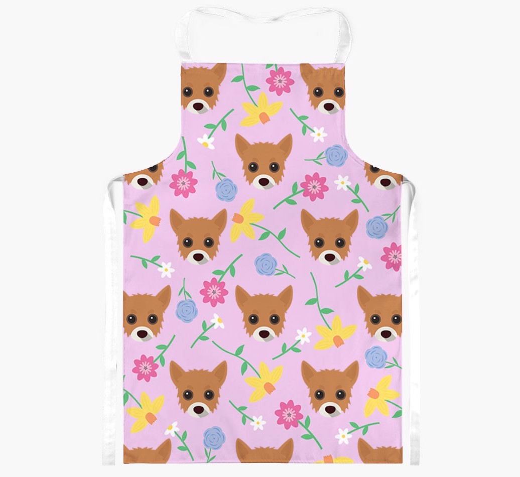 Floral Pattern: Personalised {breedFullName} Apron 