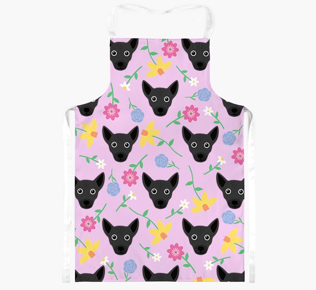 Floral Pattern: Personalised {breedFullName} Apron 