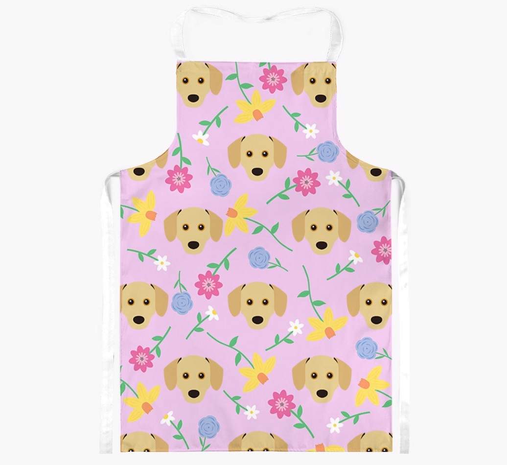 Floral Pattern: Personalised {breedFullName} Apron 