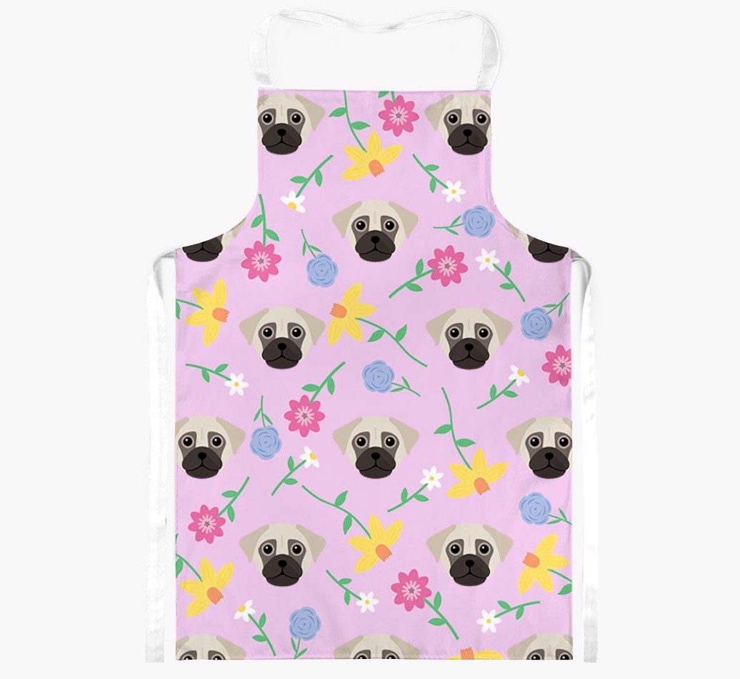 Floral Pattern: Personalized {breedFullName} Apron