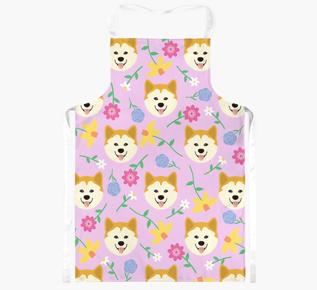 Floral Pattern: Personalised {breedFullName} Apron 