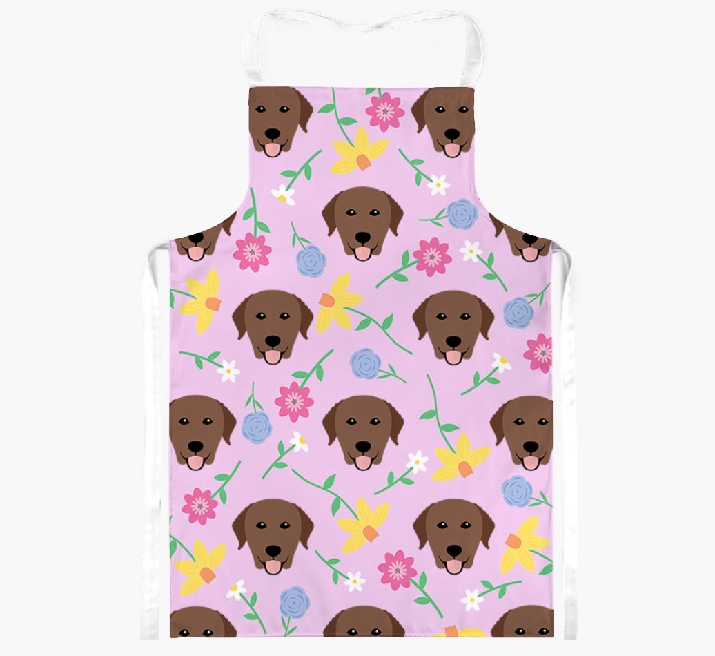 Floral Pattern: Personalised {breedFullName} Apron 