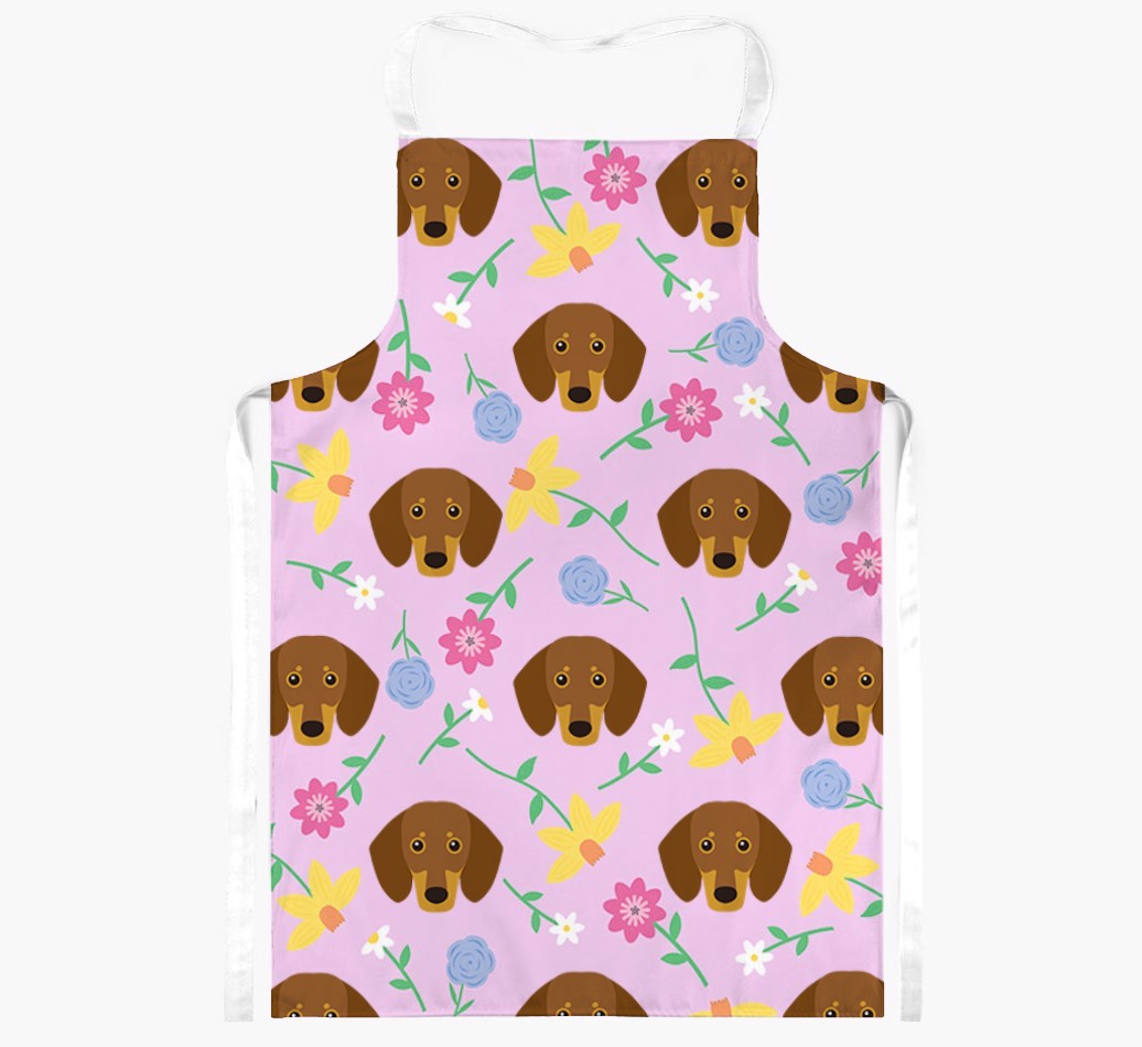 Floral Pattern: Personalised {breedFullName} Apron 