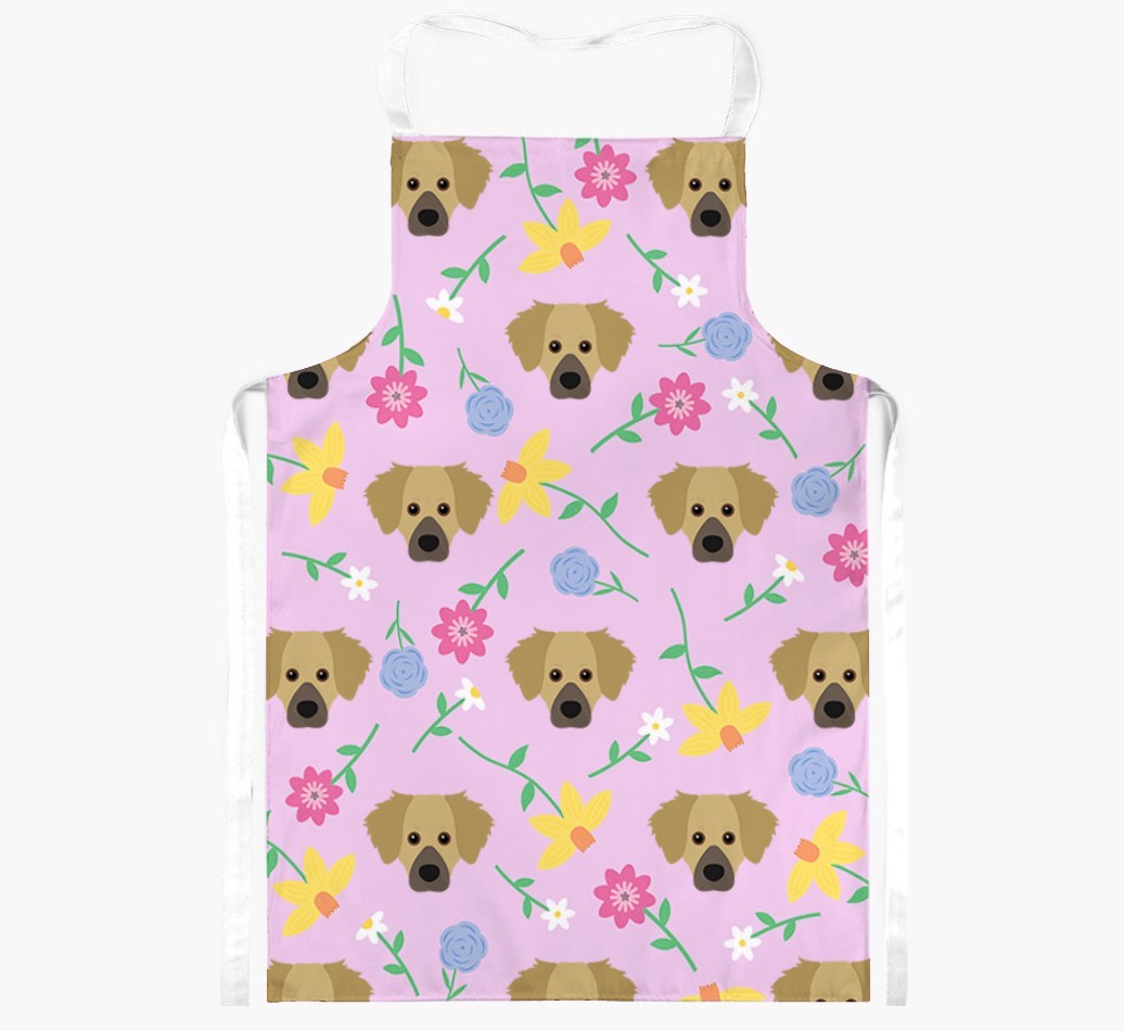 Floral Pattern: Personalised {breedFullName} Apron 