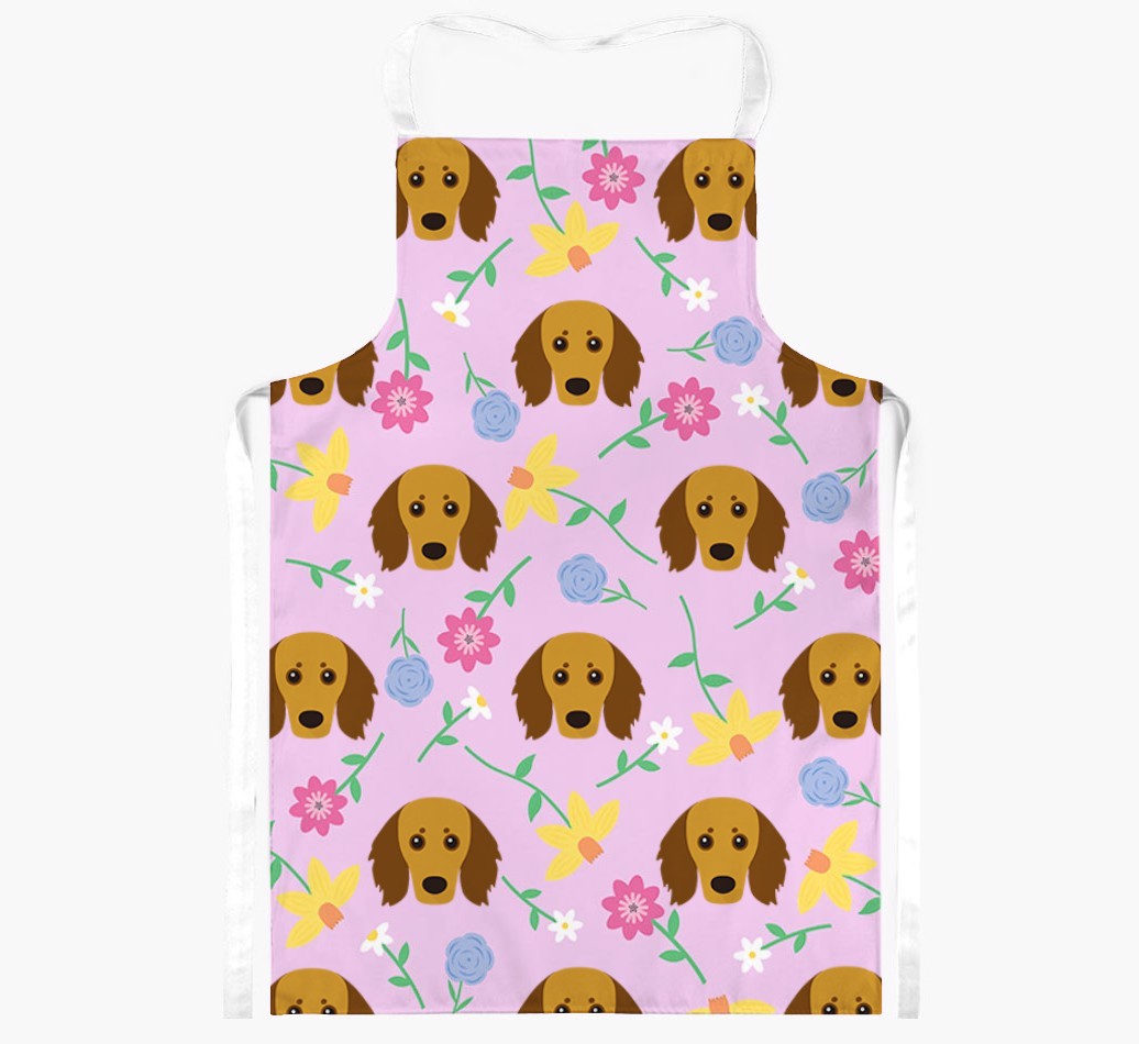 Floral Pattern: Personalised {breedFullName} Apron 