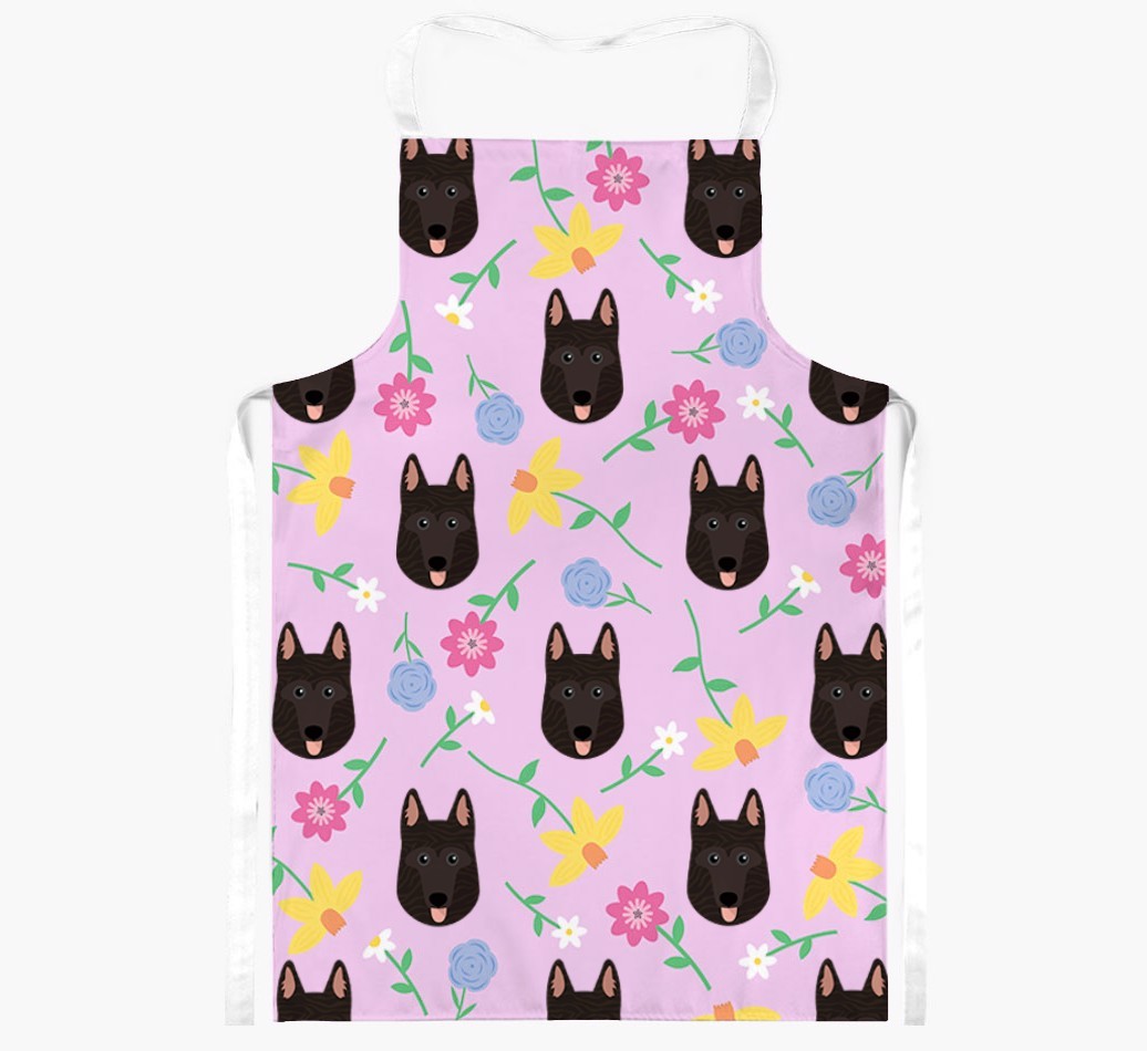 Floral Pattern: Personalised {breedFullName} Apron 