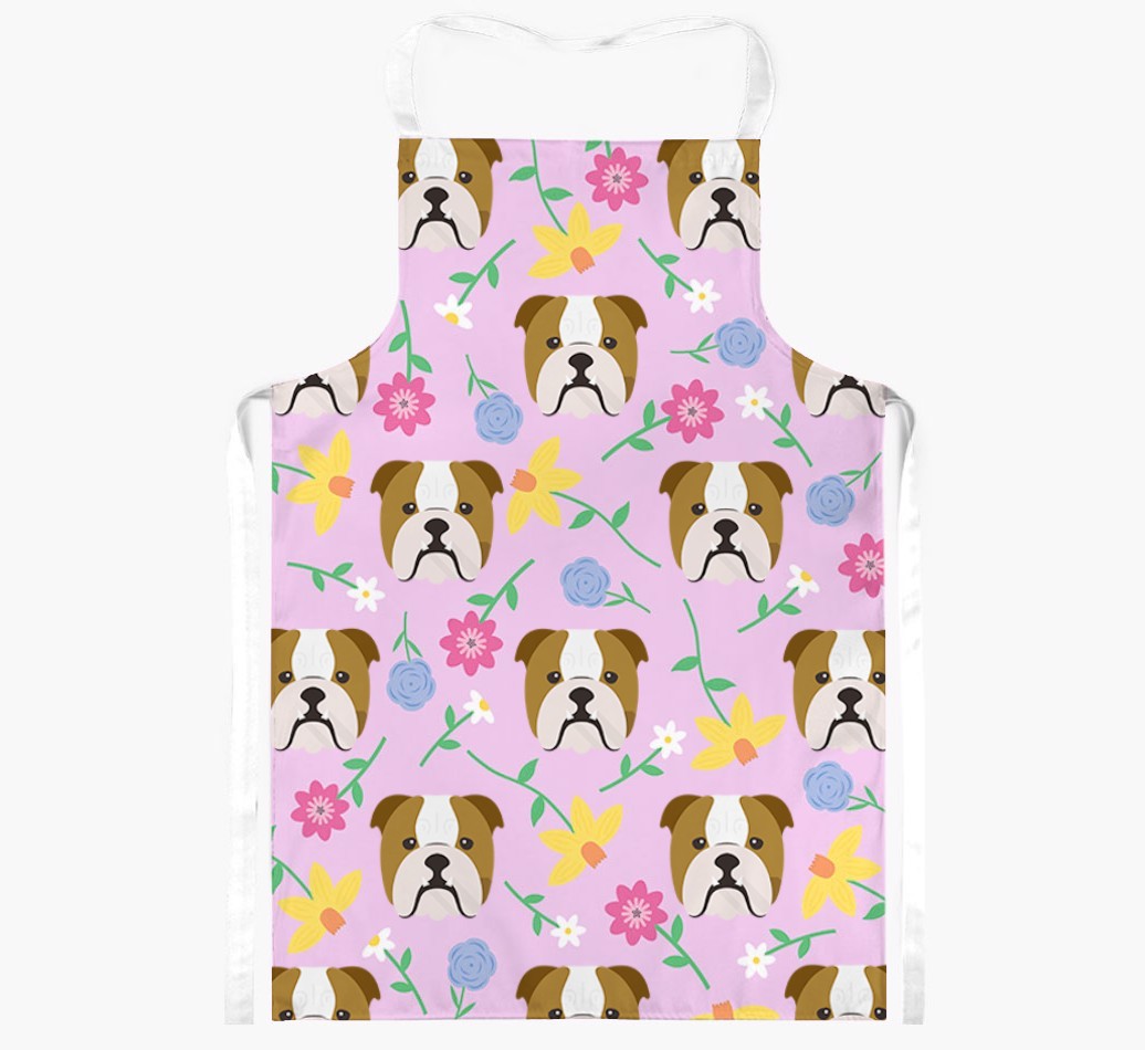 Floral Pattern: Personalised {breedFullName} Apron 