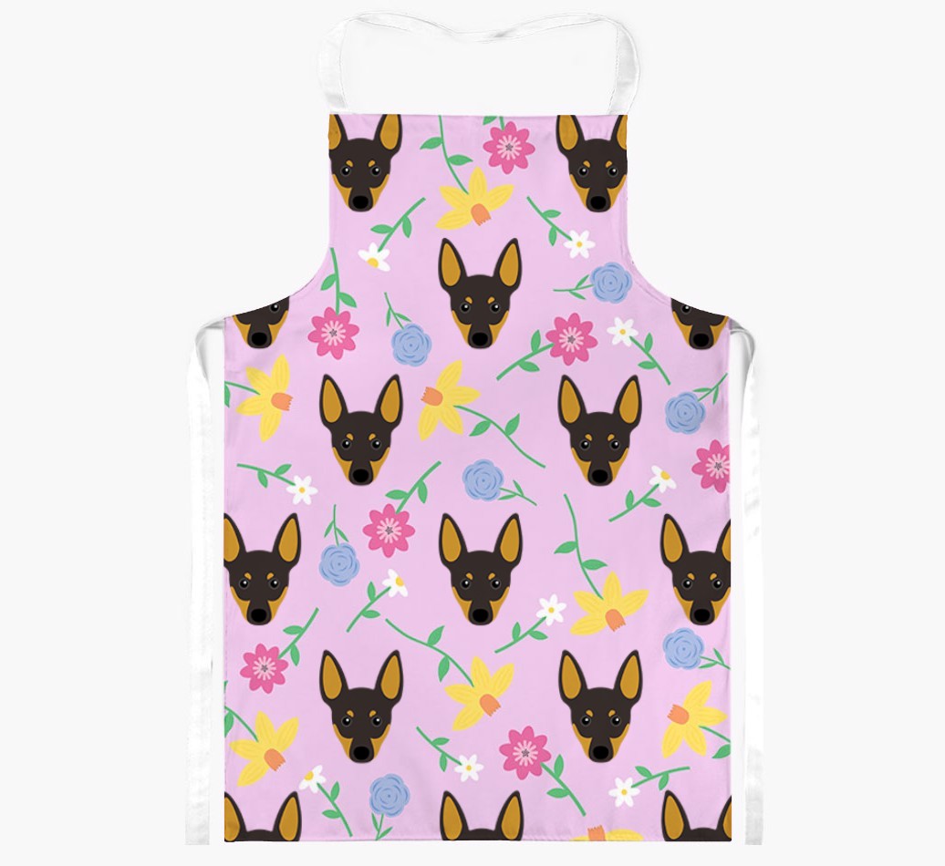 Floral Pattern: Personalised {breedFullName} Apron 
