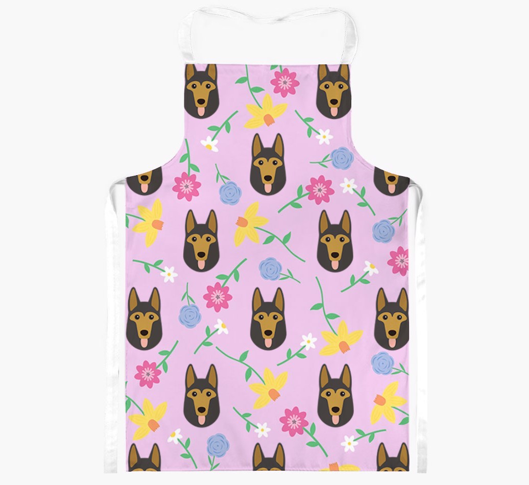 Floral Pattern: Personalised {breedFullName} Apron 