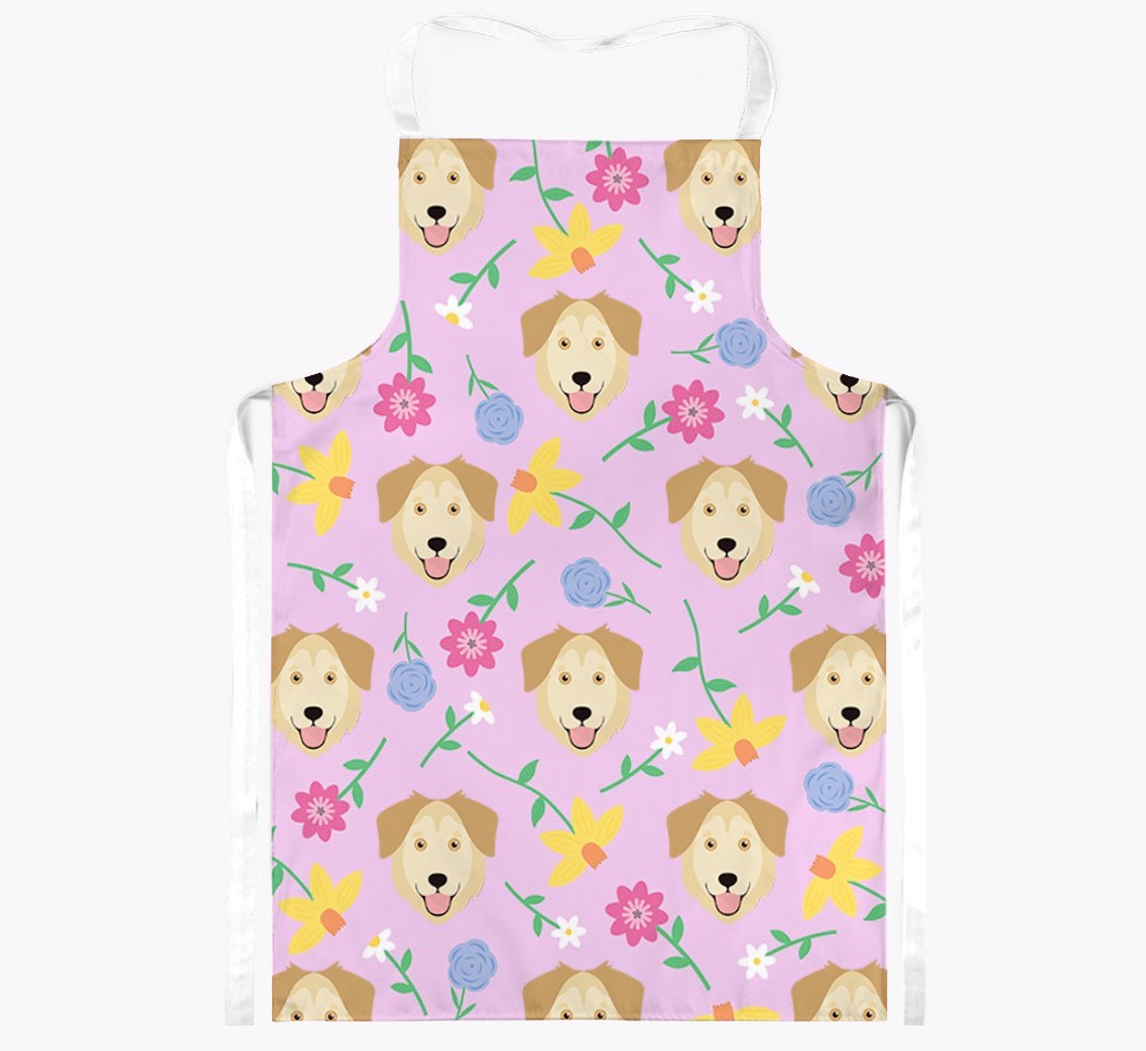 Floral Pattern: Personalised {breedFullName} Apron 