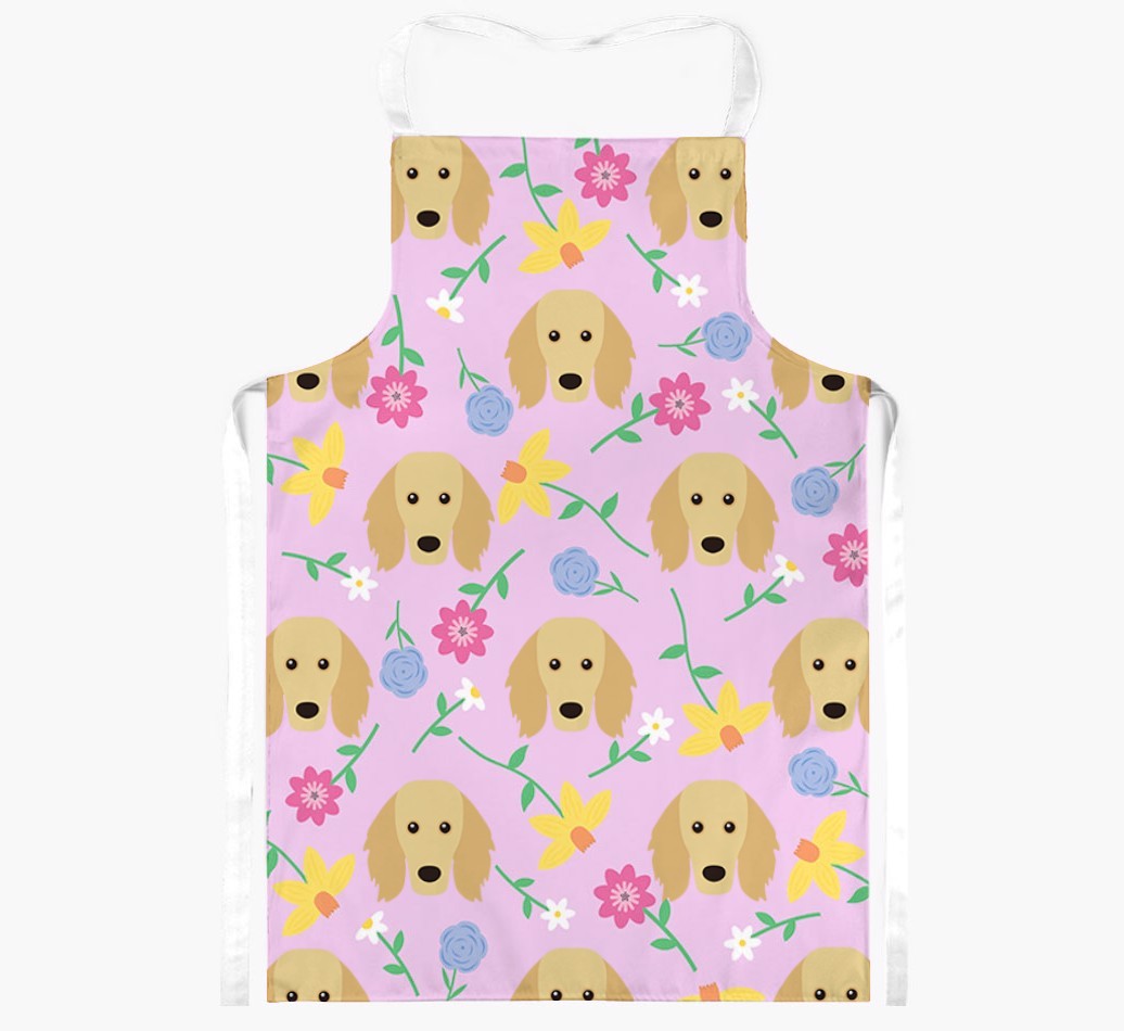 Floral Pattern: Personalised {breedFullName} Apron 