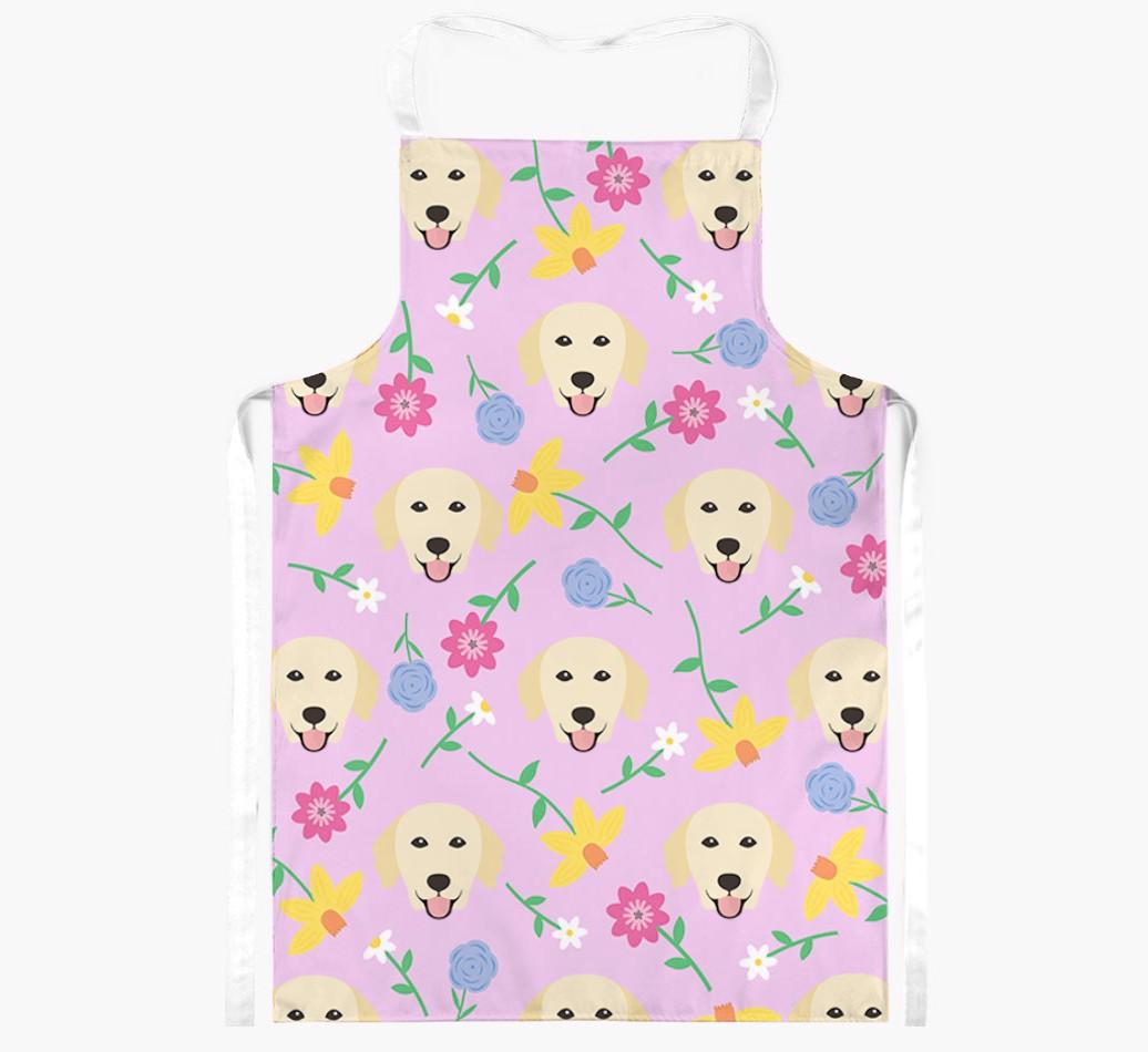Floral Pattern: Personalised {breedFullName} Apron 