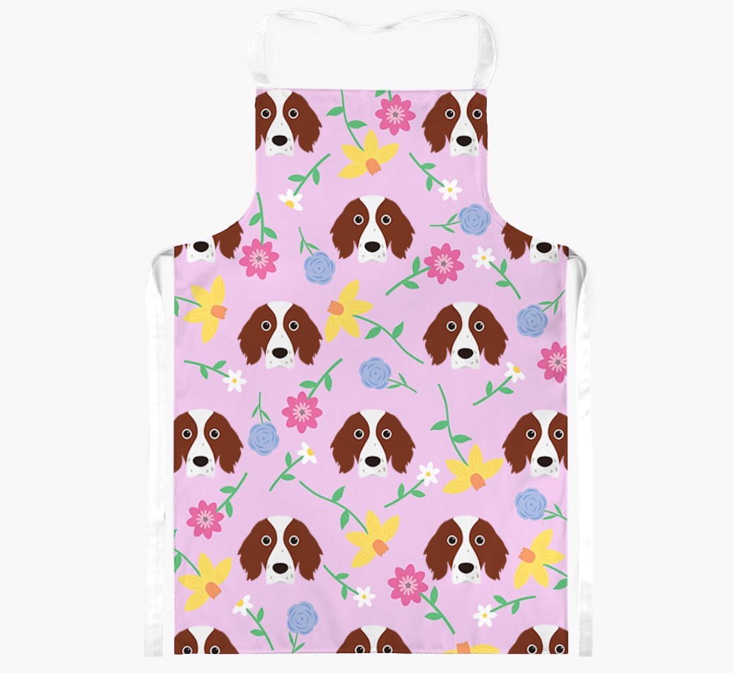 Floral Pattern: Personalised {breedFullName} Apron 