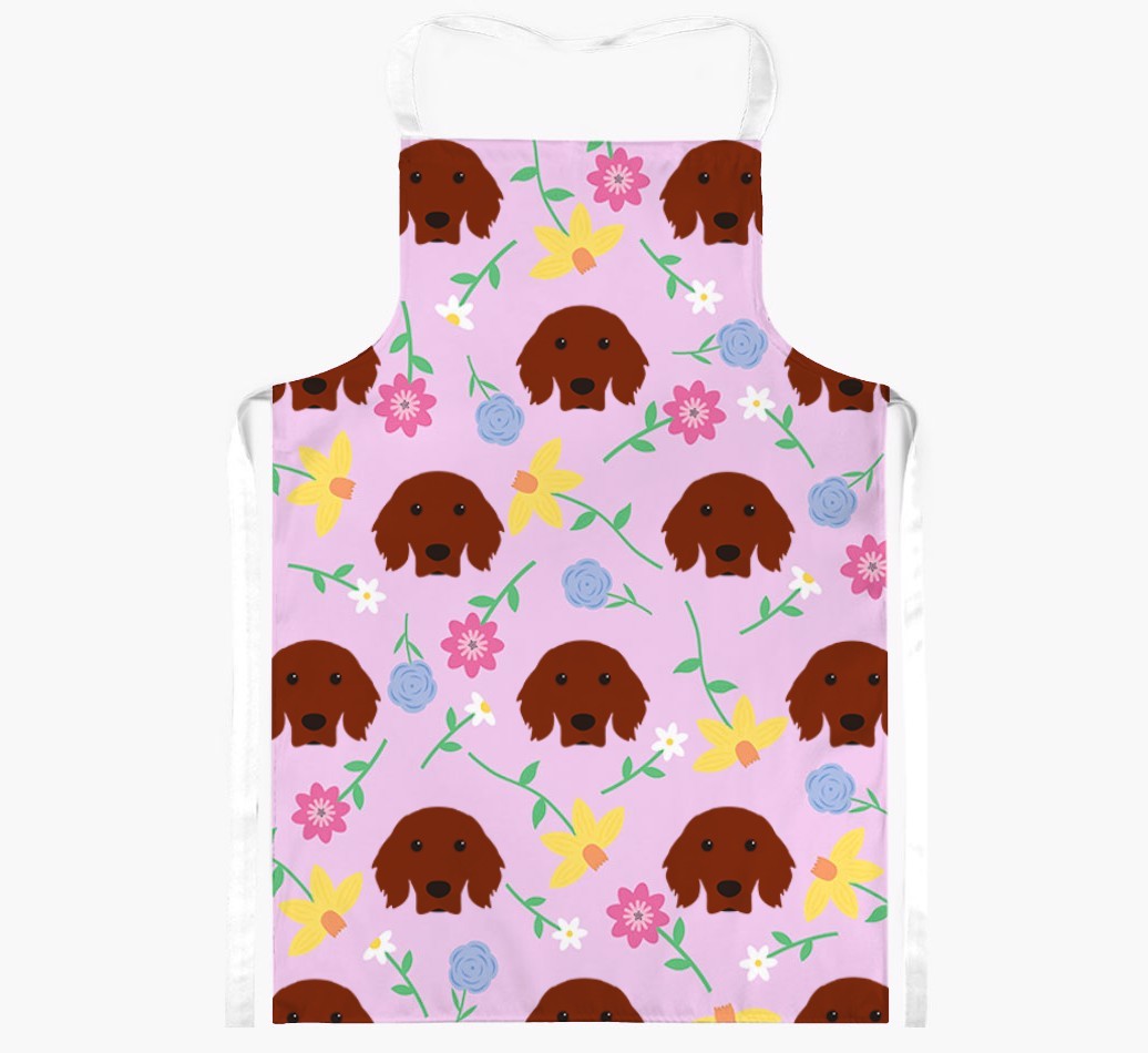 Floral Pattern: Personalised {breedFullName} Apron 