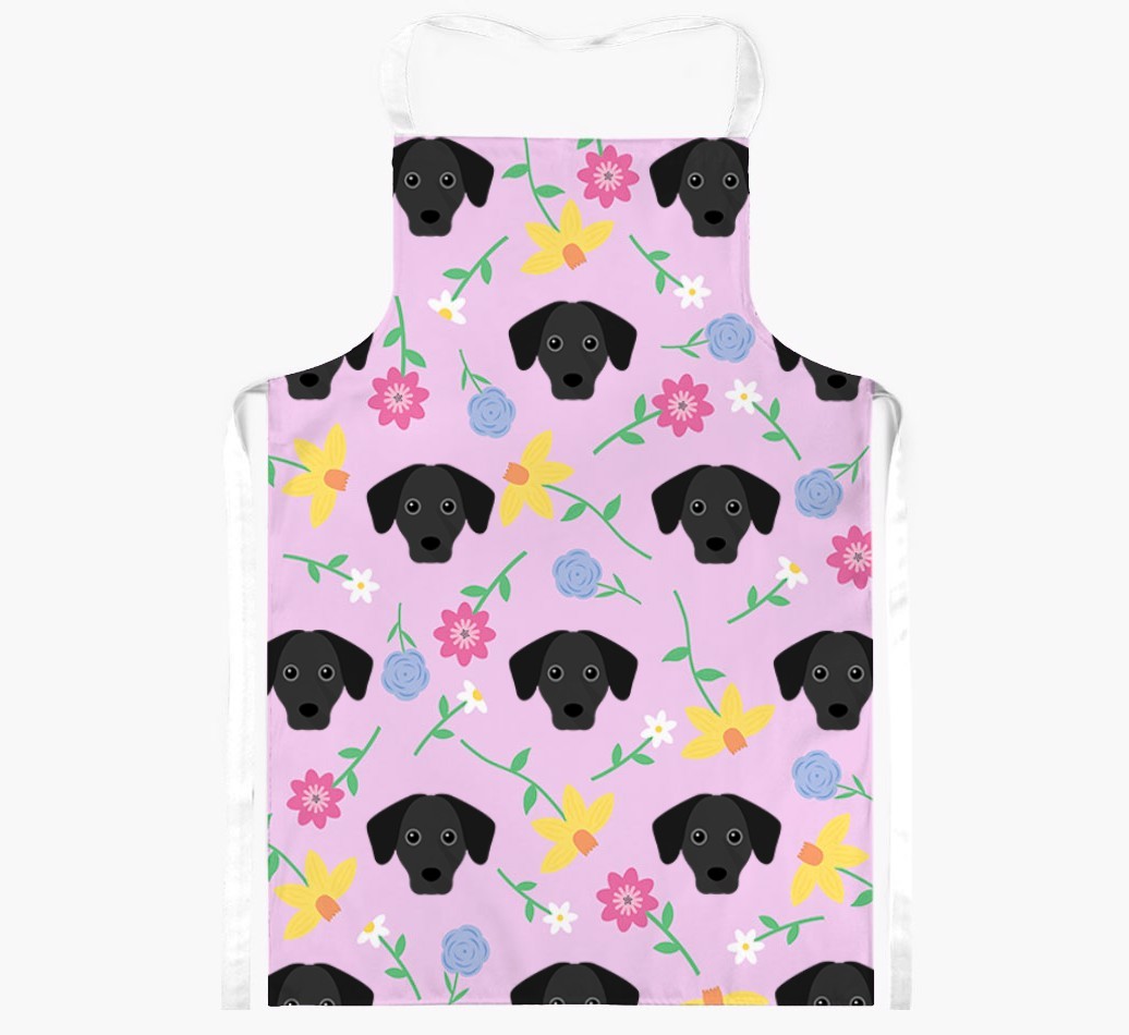 Floral Pattern: Personalized {breedFullName} Apron