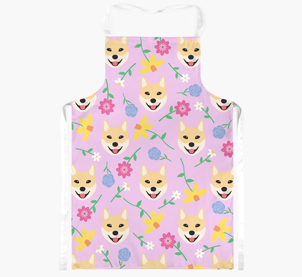 Floral Pattern: Personalised {breedFullName} Apron 