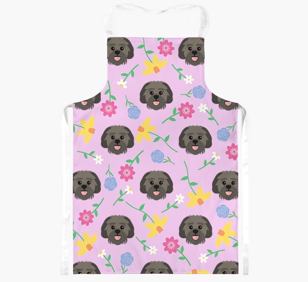 Floral Pattern: Personalised {breedFullName} Apron 