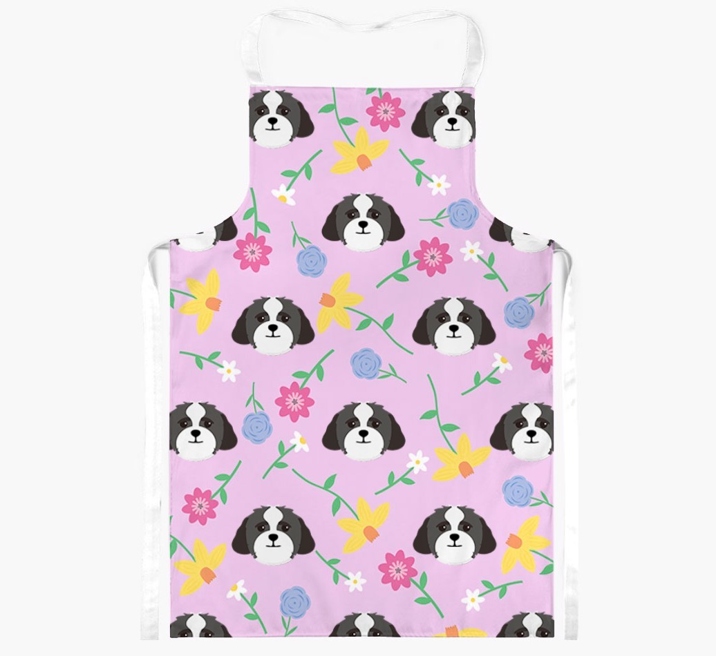 Floral Pattern: Personalised {breedFullName} Apron 