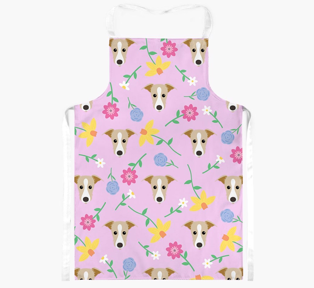 Floral Pattern: Personalised {breedFullName} Apron 