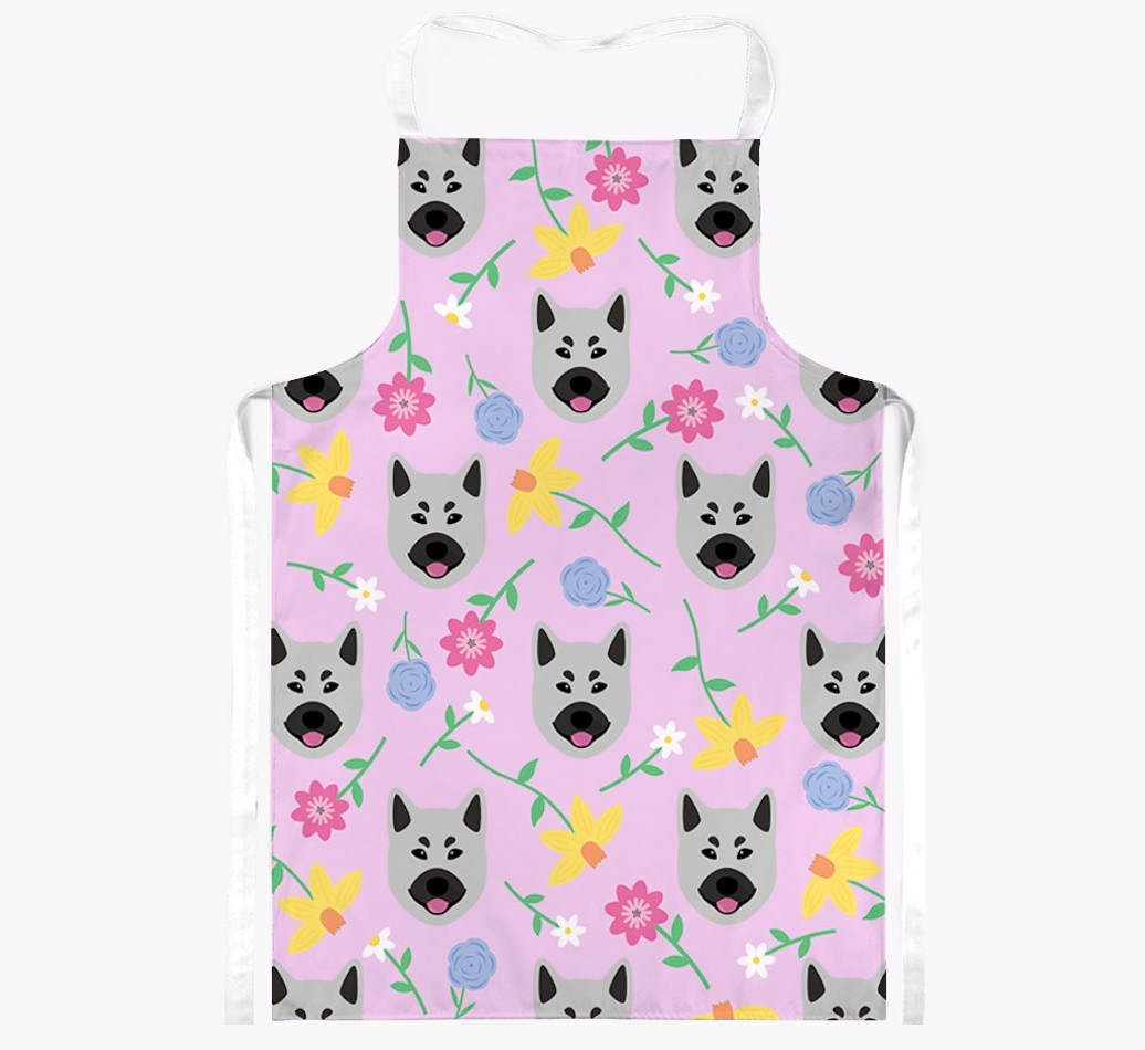 Floral Pattern: Personalised {breedFullName} Apron 