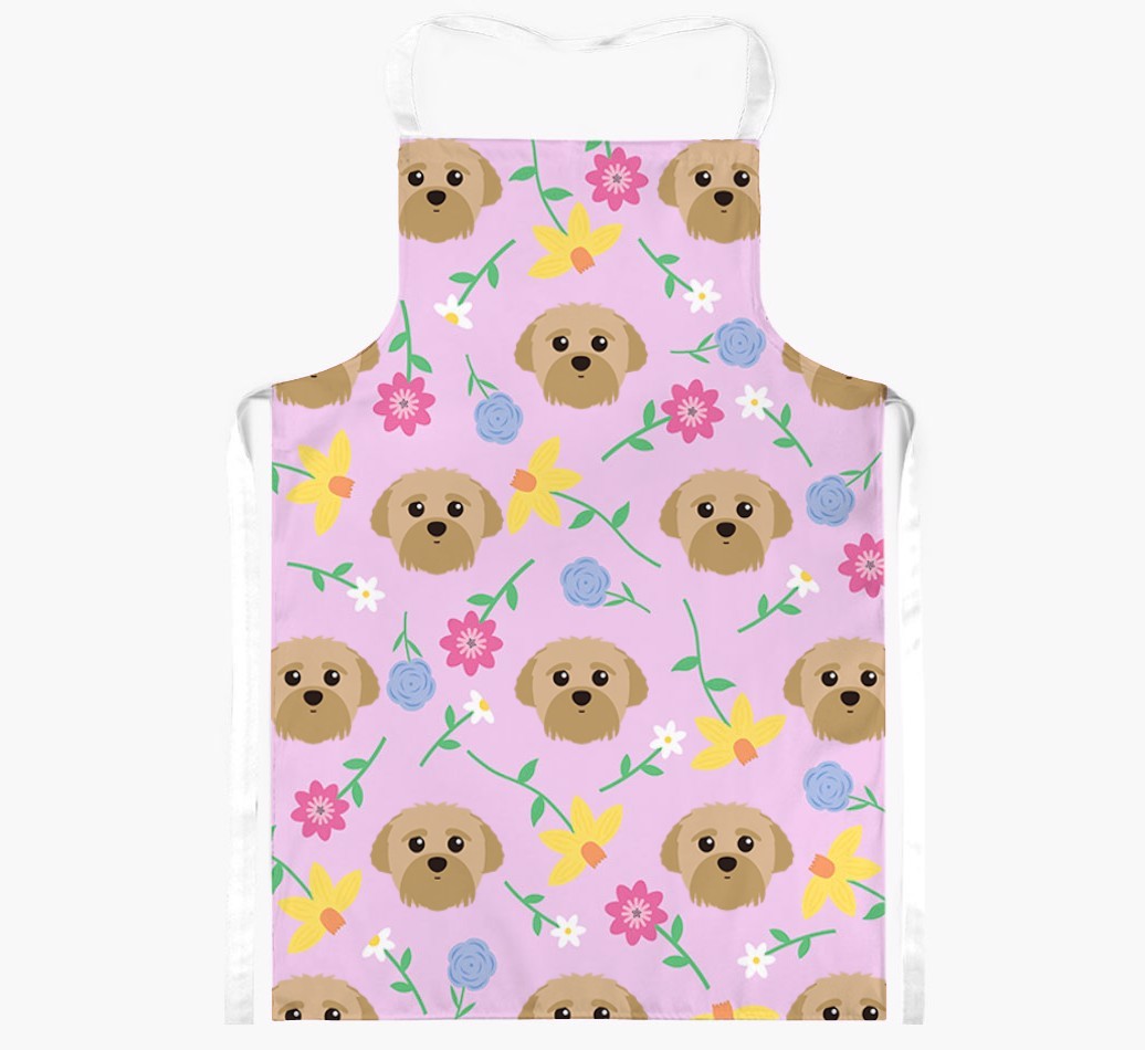 Floral Pattern: Personalised {breedFullName} Apron 