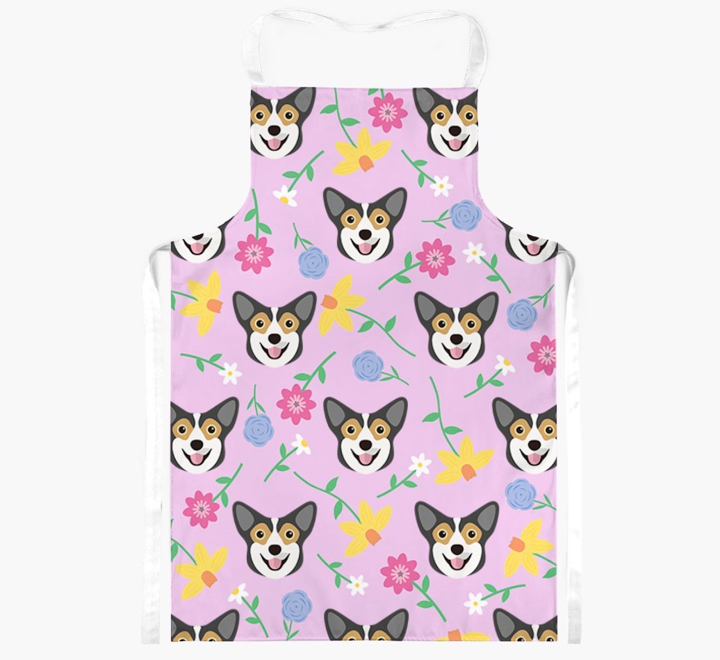 Floral Pattern: Personalised {breedFullName} Apron 