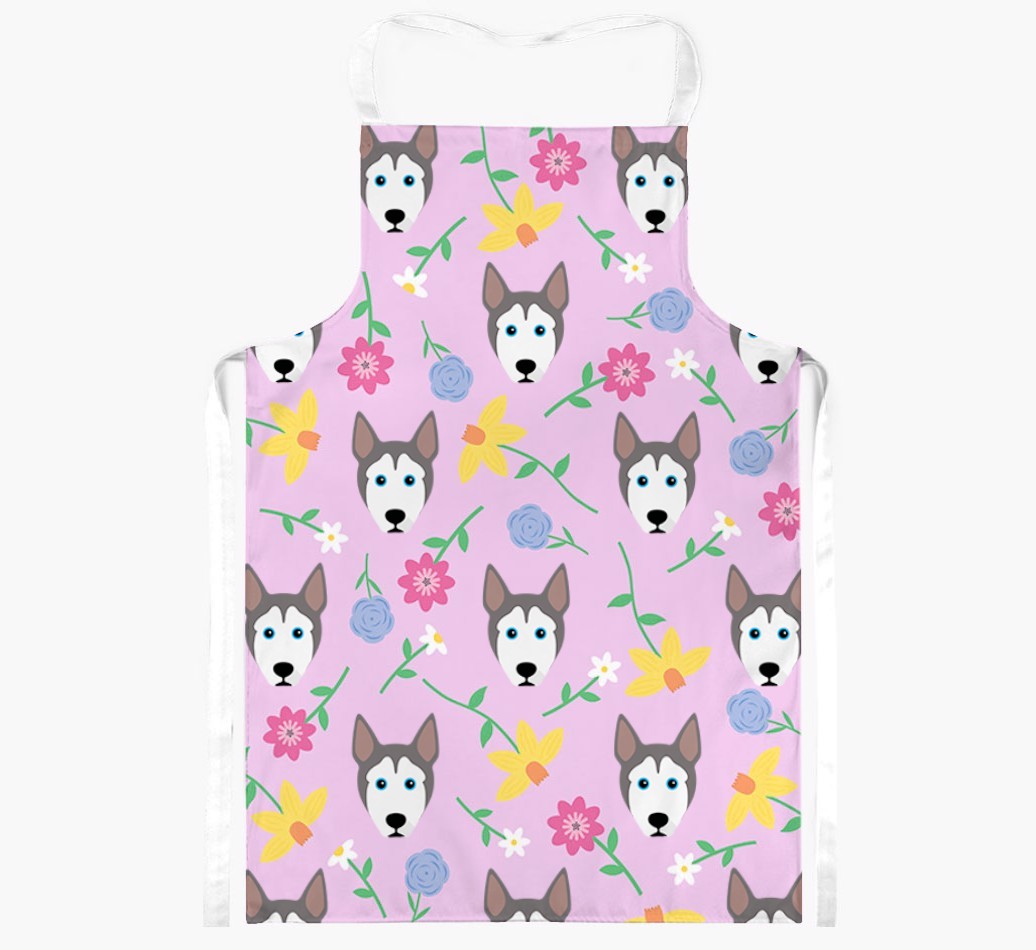 Floral Pattern: Personalised {breedFullName} Apron 