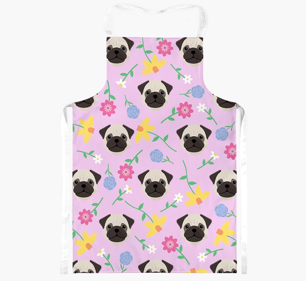 Floral Pattern: Personalised {breedFullName} Apron 