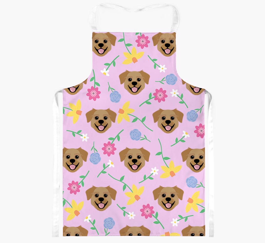 Floral Pattern: Personalised {breedFullName} Apron 