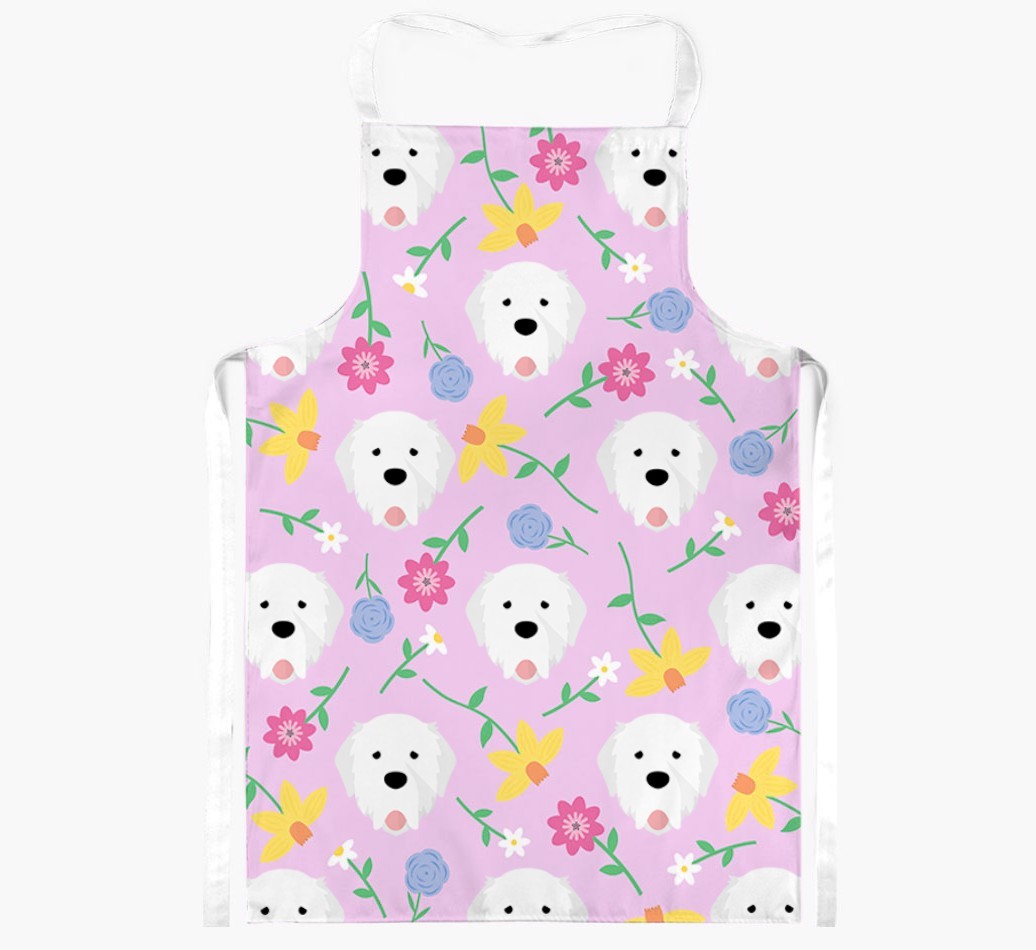 Floral Pattern: Personalised {breedFullName} Apron 