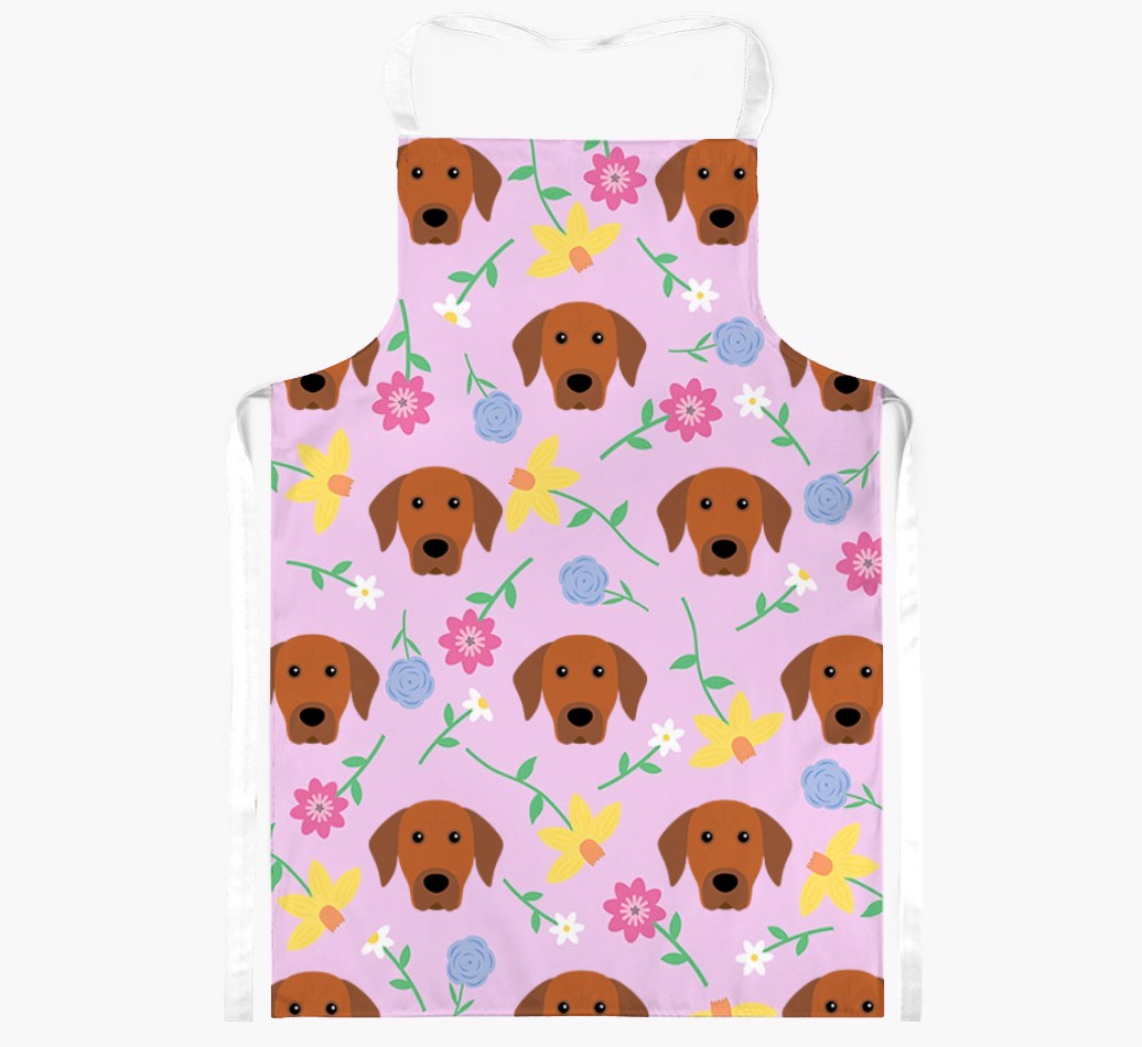Floral Pattern: Personalised {breedFullName} Apron 