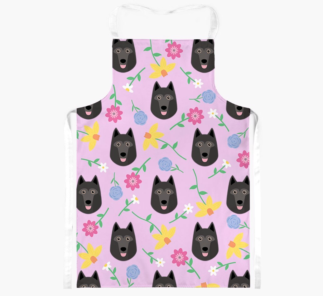 Floral Pattern: Personalised {breedFullName} Apron 