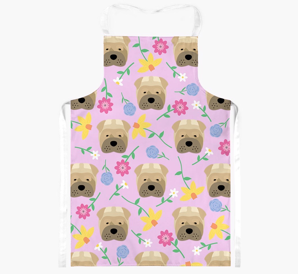 Floral Pattern: Personalised {breedFullName} Apron 