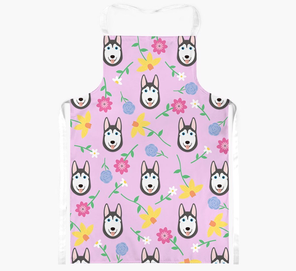 Floral Pattern: Personalized {breedFullName} Apron