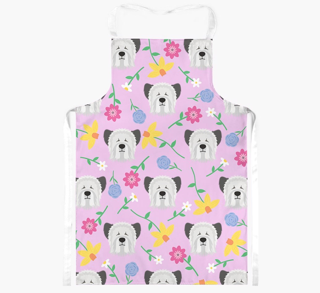 Floral Pattern: Personalised {breedFullName} Apron 