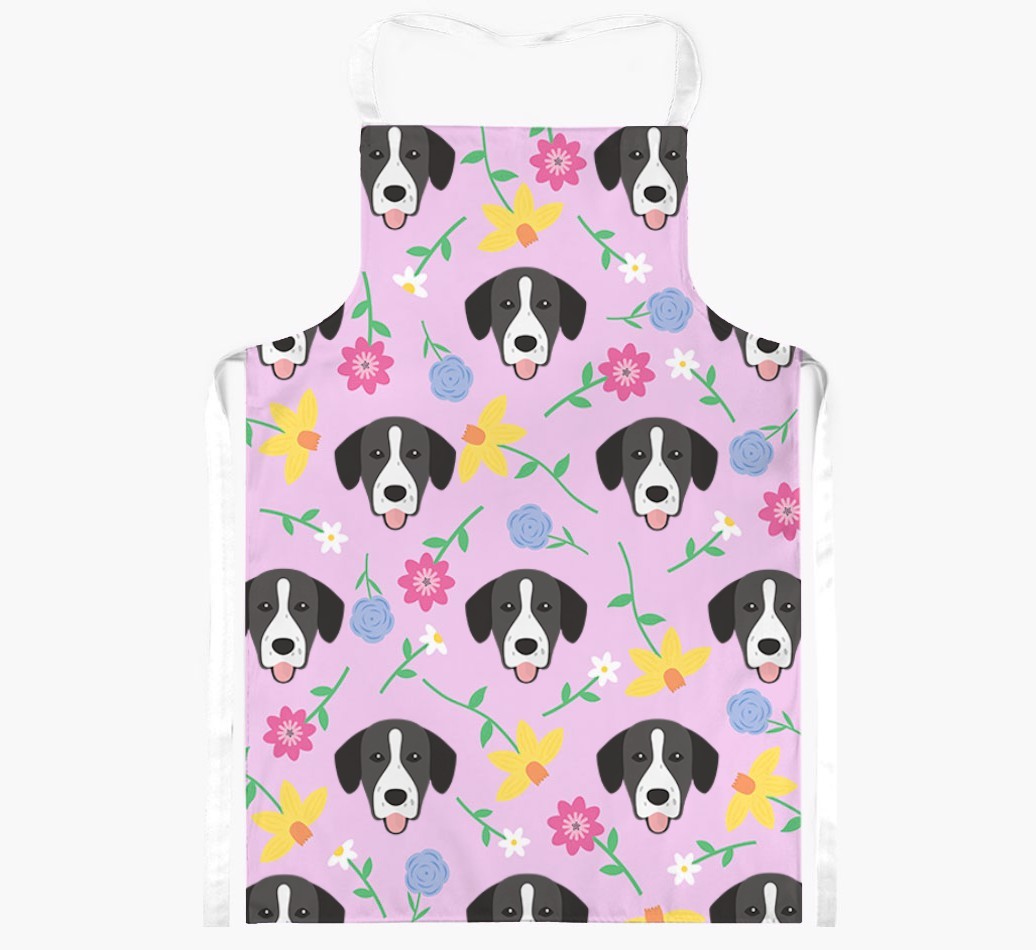 Floral Pattern: Personalised {breedFullName} Apron 