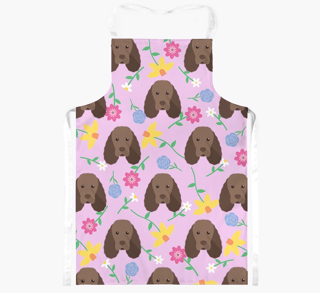 Floral Pattern: Personalised {breedFullName} Apron 