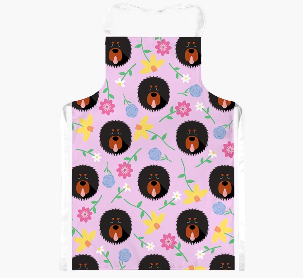 Floral Pattern: Personalised {breedFullName} Apron 