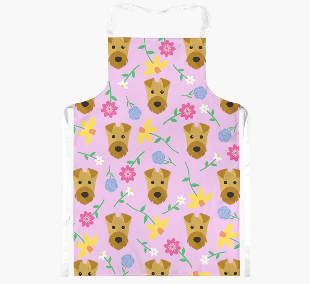 Floral Pattern: Personalised {breedFullName} Apron 