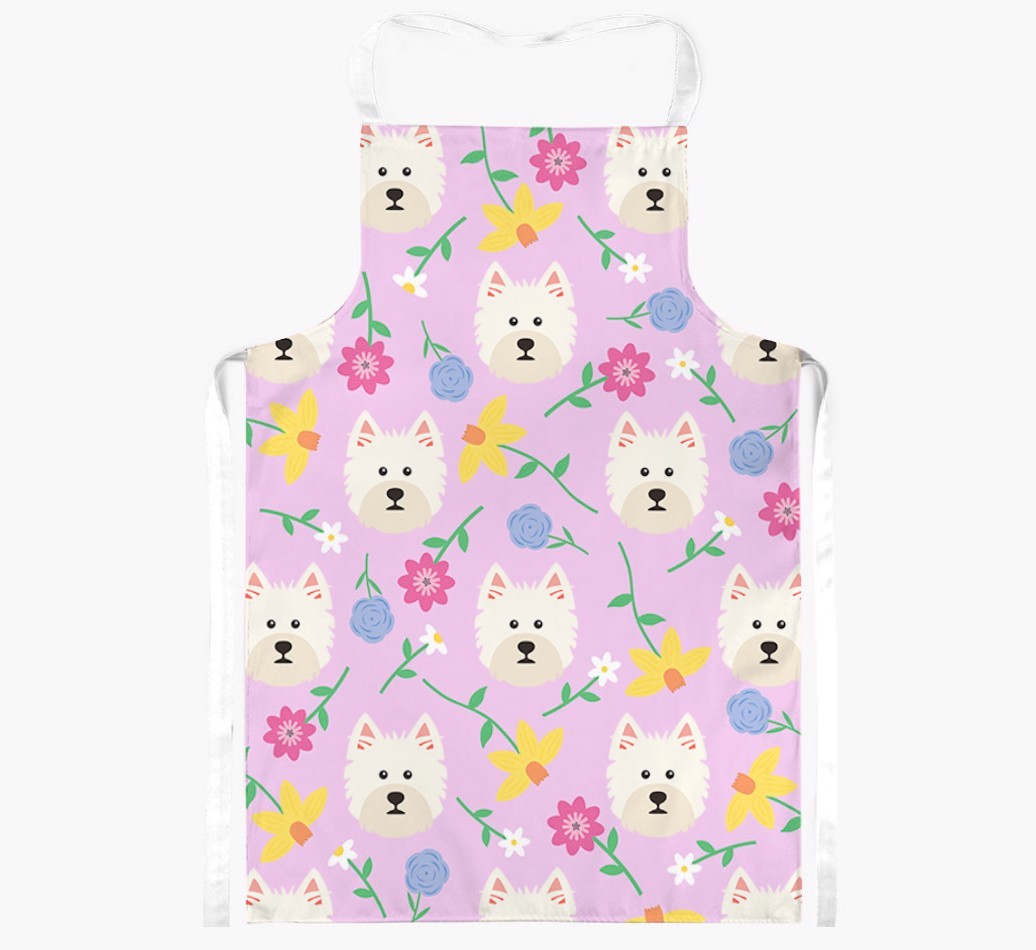 Floral Pattern: Personalised {breedFullName} Apron 