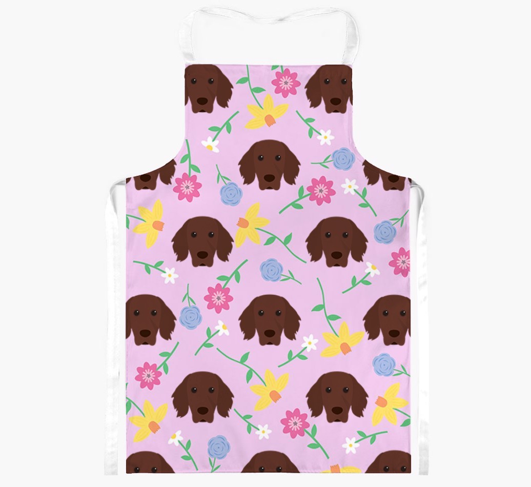 Floral Pattern: Personalised {breedFullName} Apron 