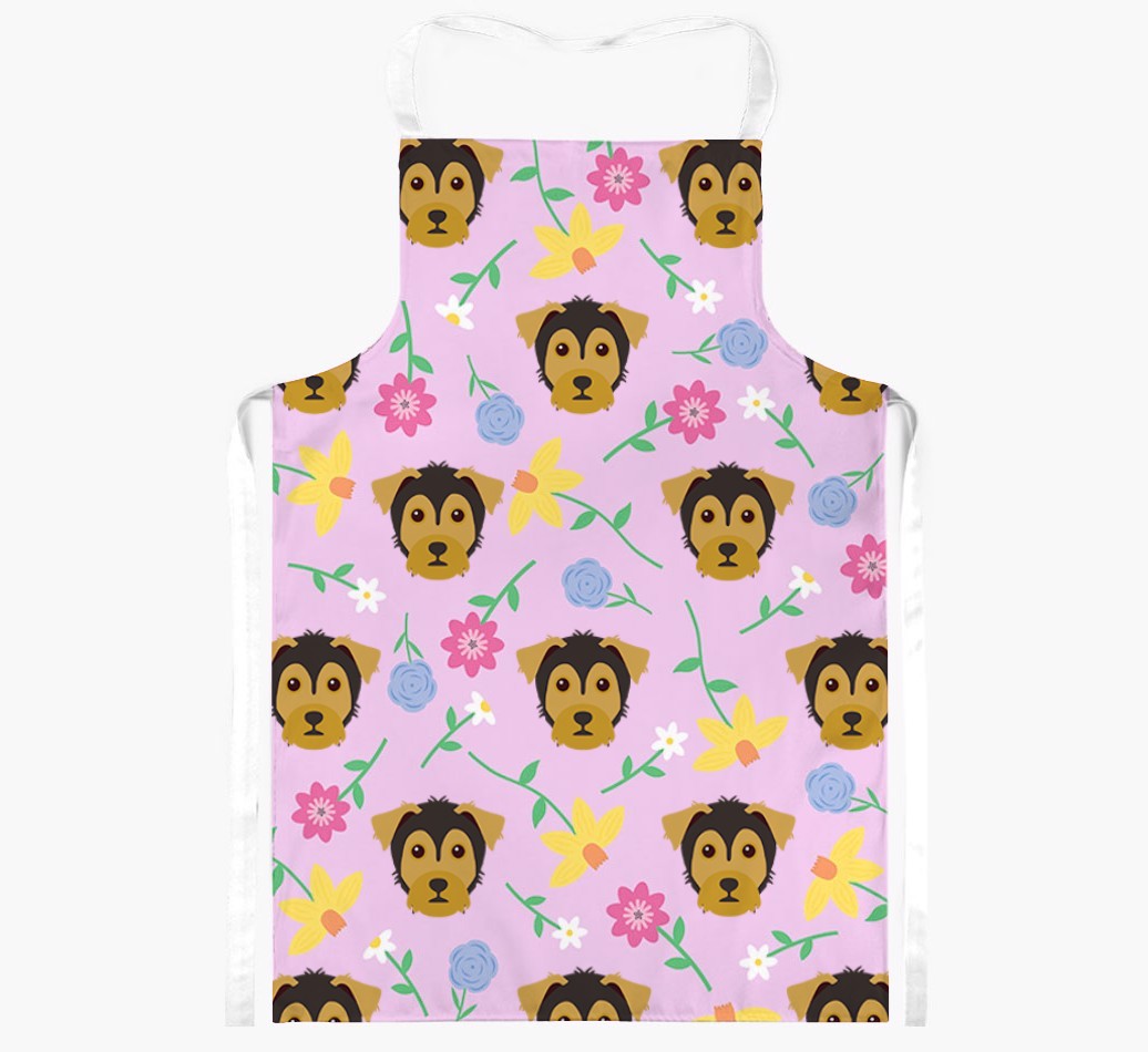 Floral Pattern: Personalized {breedFullName} Apron