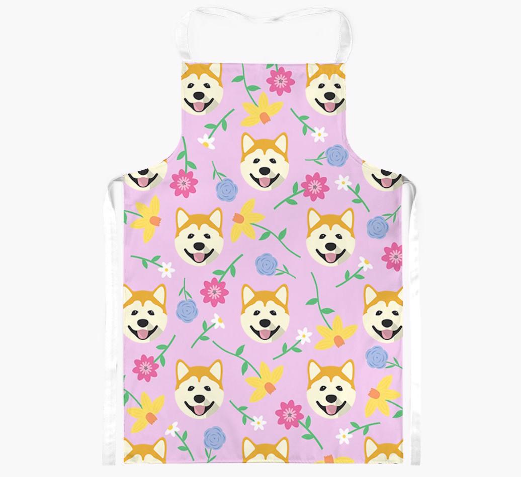 Floral Pattern: Personalized {breedFullName} Apron