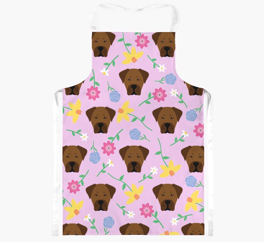 Floral Pattern: Personalized {breedFullName} Apron