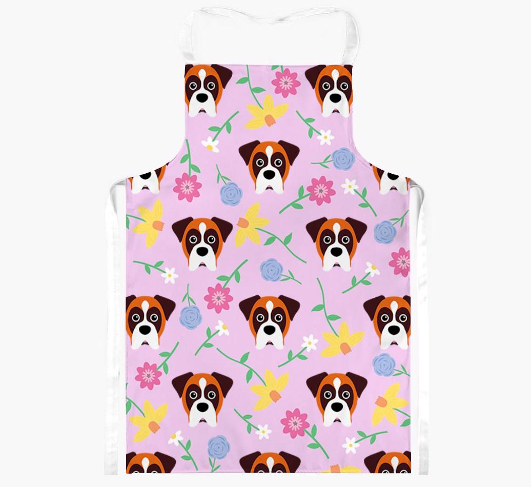 Floral Pattern: Personalized {breedFullName} Apron