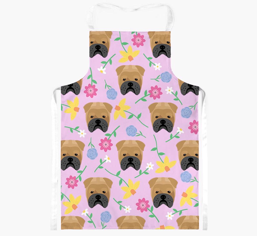 Floral Pattern: Personalized {breedFullName} Apron